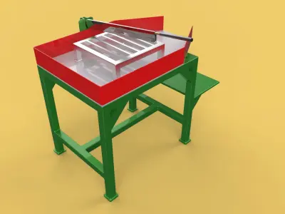 TABLE LEVER HANDLE COCONUT PEELER TOOL SPLITTER CUTTER DIVIDER 3D model
