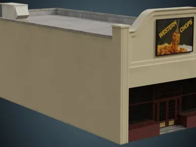 Building 12 Low-poly 3D model purchase