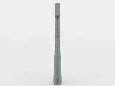 Axe tooth brush Low-poly 3D model