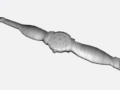 Hand Watch Free low-poly 3D model