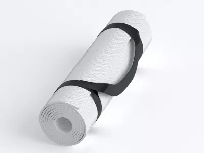 Yoga Mat White 3D model