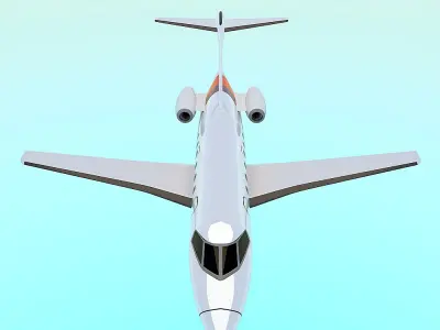 Pilatus c-24 Private jet  Low-poly 3D model