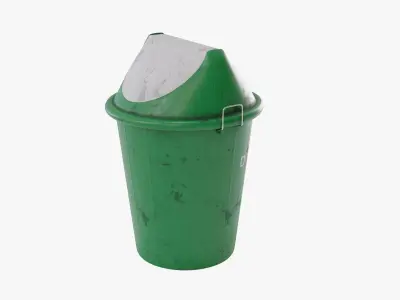 Dustbin 2 trash can 3D model