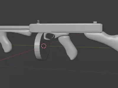 tommy gun model Free 3D model