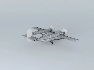 aeroplane propeller plane Free 3D model