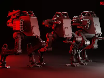 Imperial force Light mech 3D print model
