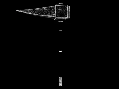 Fantasy Old Hammer Low-poly 3D model