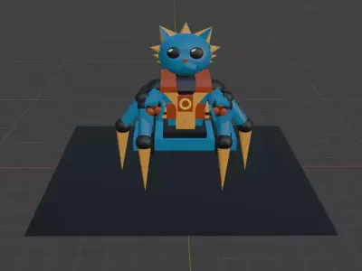 SpiderCat Robot 3D model