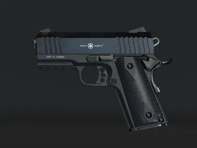 Compact Pistol Low-poly 3D model