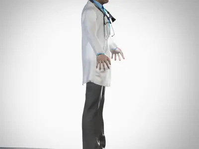 Doctors set 3D model