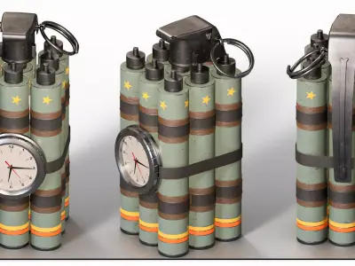 Dynamite 10 3D model