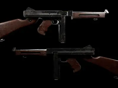 Thompson - Model and Textures Low-poly 3D model Free low-poly 3D model