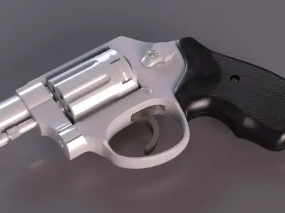 Compact Revolver 3D model