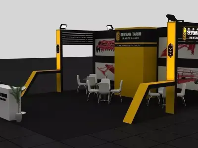 Sevsan Exhibition Stand 3D model