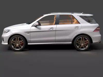 Mercedes-Benz ML63 AMG W166 - High-Poly Performance SUV 3D model