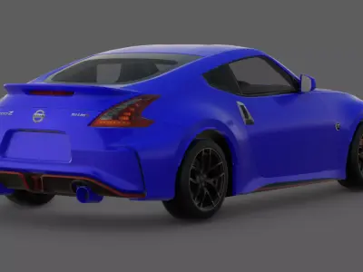 2015 Nissan 370Z Nismo Z34 3D Model  Japanese Sports Car Icon 3D model