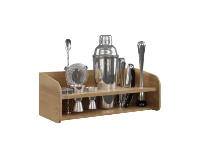 Cocktail Set 01 Free 3D model