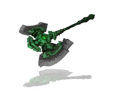 Titan Axe Low-poly 3D model