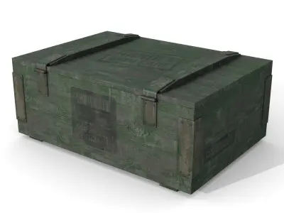 Military Case Low-poly 3D model purchase