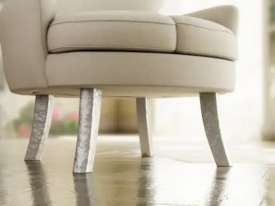 Furniture Accent Chairs Bohemian 016 Low-poly 3D model