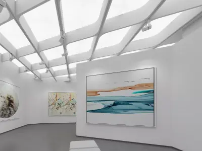 Art Gallery Exhibition Low-poly 3D model