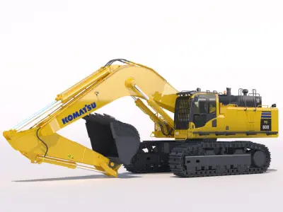 Mining Excavator Komatsu PC800 3D model