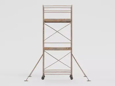 -Old Scaffolding V4- 3D model
