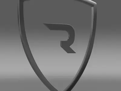 rimac logo 3D model by Sergey