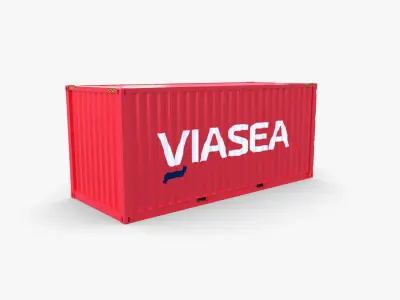 20ft Shipping Container Viasea 3D model