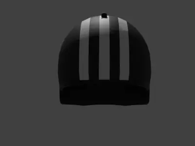 Helmet 1-sch Low-poly 3D model