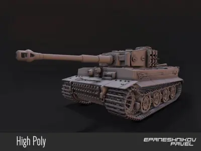  German tank 3D model