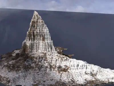 Winters Edge Cliff 3D model