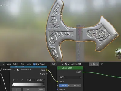 Theee Axe 3D model