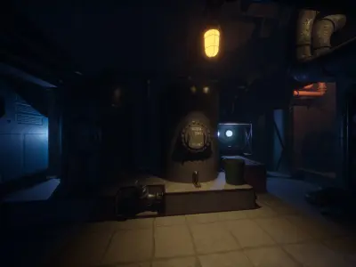 Modular Mini Bunker for UE Low-poly 3D model