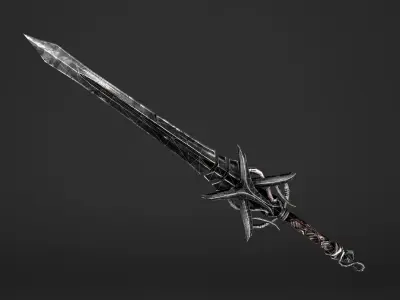 Scissor Sword Low-poly 3D model