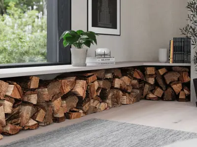  Horizontal Firewood Stack Models Collection 