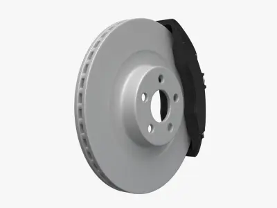 Brake disc 3D model by acves