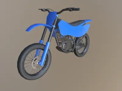 Dirt Bike Low-poly 3D model purchase