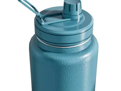 Water Bottle and Thermos flask A 3D model