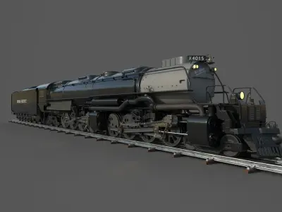 UP 4000 - Big Boy Steam Locomotive 3D model