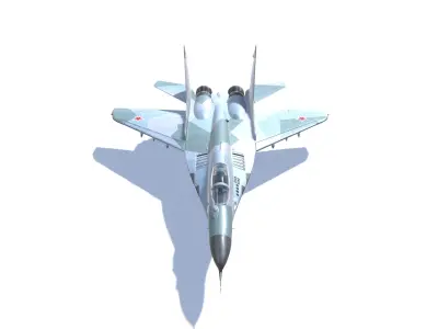 MIG-29 Fulcrum Jet Fighter Aircraft Low-poly 3D model