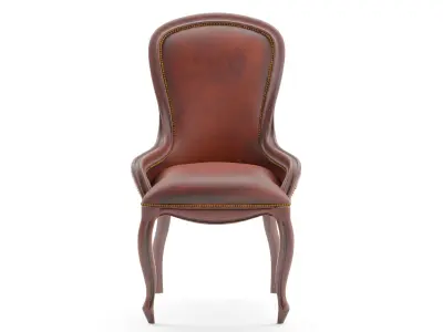 Antique Chair Low-poly 3D model