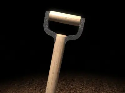 Shovel 3D model 9