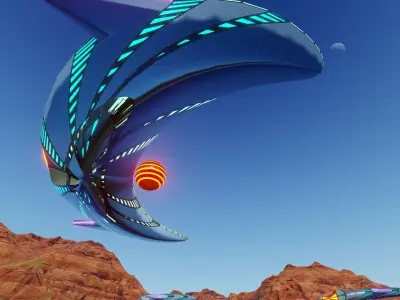 spaceship design 3ds Max Model and Lumion 3D model
