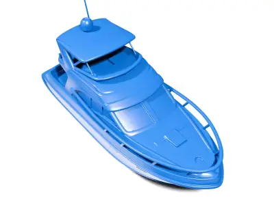 Small yacht 3D print model