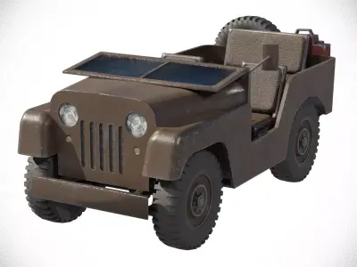 Jeep Willys  Free low-poly 3D model