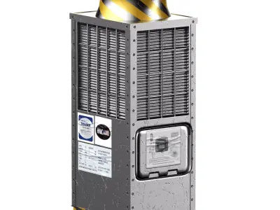 Rooftop Unit Low-poly 3D model purchase