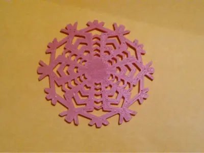 Snowflakes snowflake Free 3D print model
