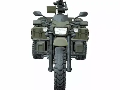 Military Tactical Trike Bike 3D model