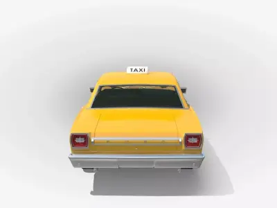 Galaxie 1966 Taxi 3D model